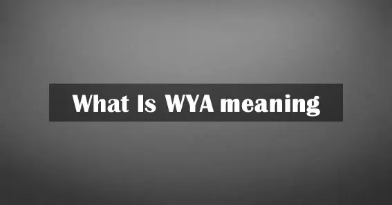 WYA meaning