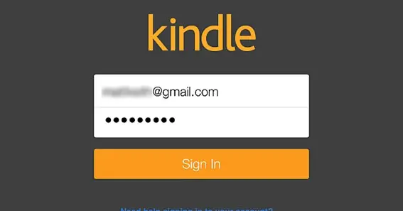 kindle login