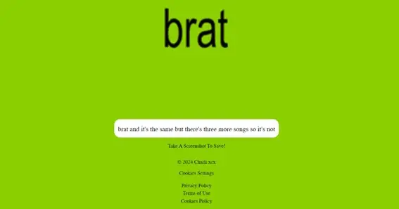 brat album cover generator